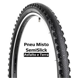 Pneu Mountain Bike Semislick Misto Aro 26 X 1.95 Vee Rubber