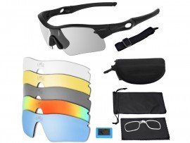 culos Ciclismo 5 Lentes UV Polarizado + Grau + Head Band